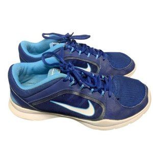 Nike Flex Trainer Running Shoes Blue 643083-403 Size 8